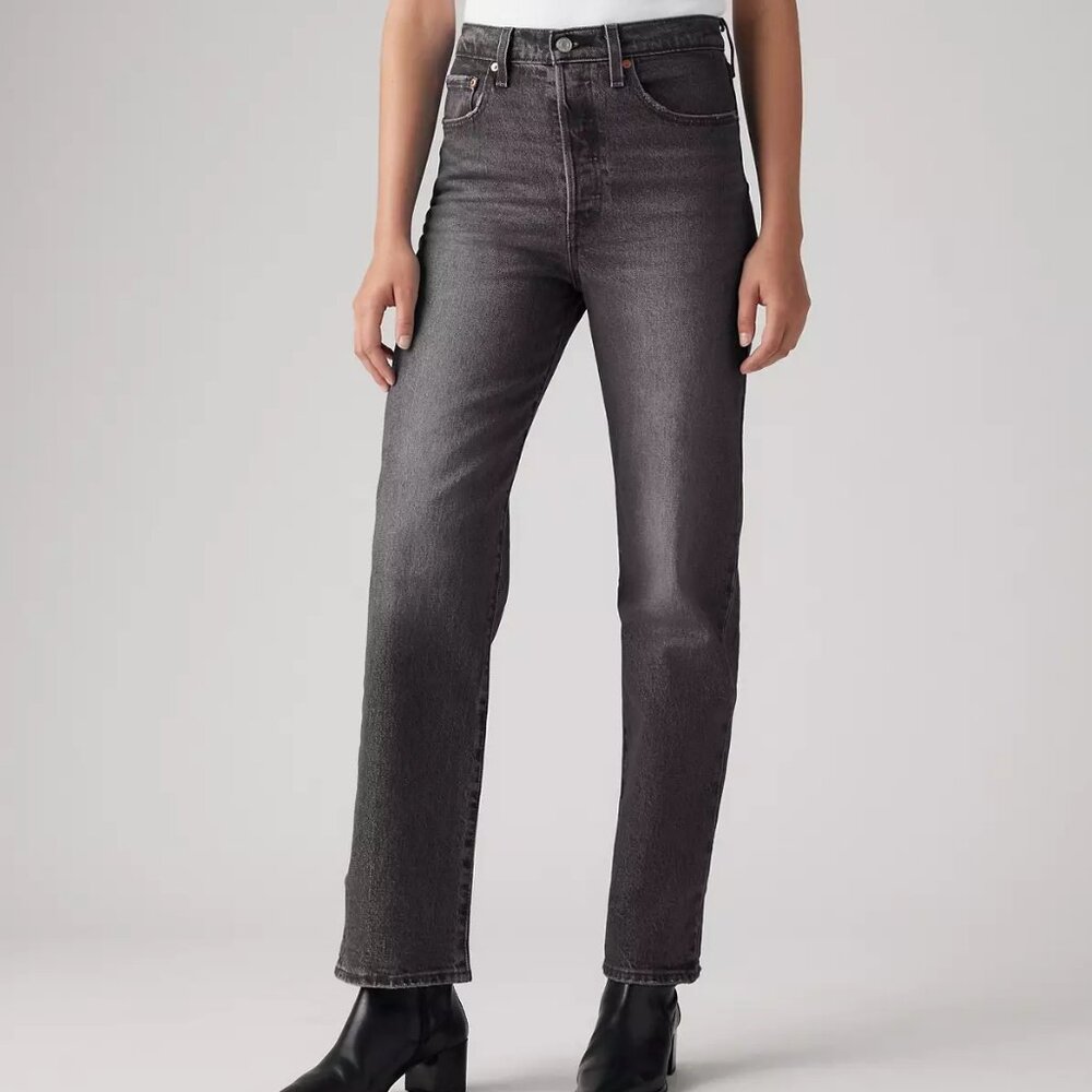 Levi's Ribcage Straight Ankle Women's Jeans, 30x27, Black